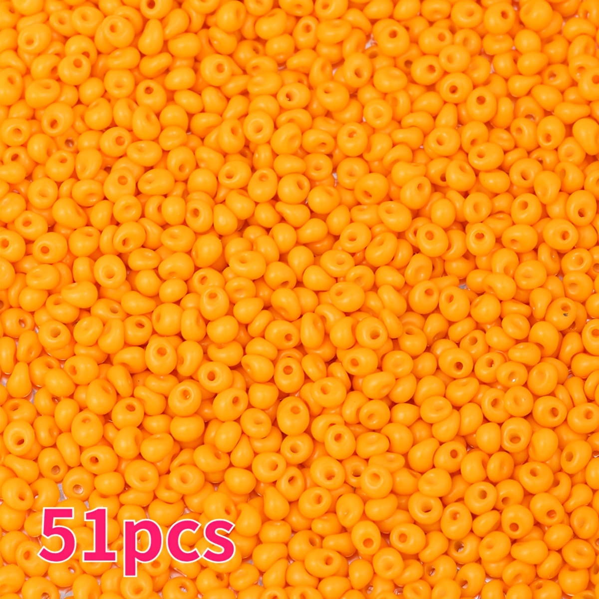 51pcs Colorful Glass Medium-Hole Waterdrop Beads for DIY Jewelry Making